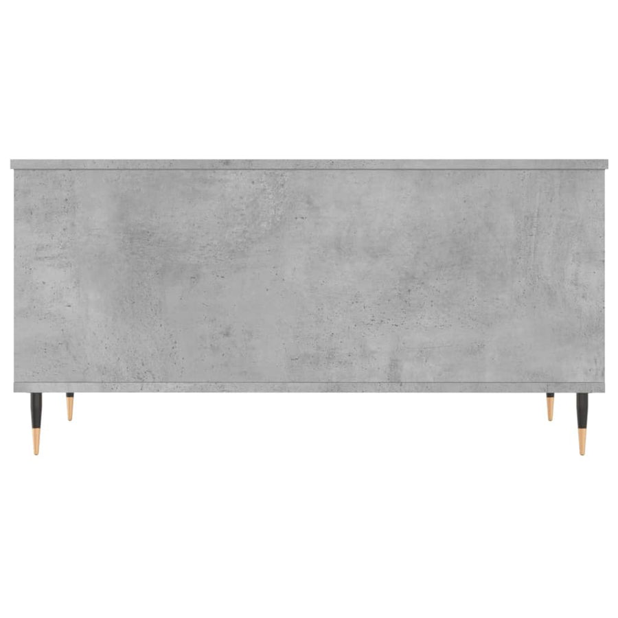 Salontafel 90X44,5X45 Cm Bewerkt Hout Betongrijs