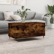 Salontafel 90x44,5x45 cm bewerkt hout gerookt eiken