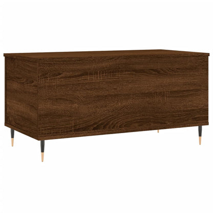 Salontafel 90X44,5X45 Cm Bewerkt Hout Bruin Eikenkleur Bruineiken