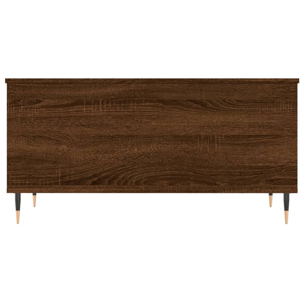 Salontafel 90X44,5X45 Cm Bewerkt Hout Bruin Eikenkleur Bruineiken