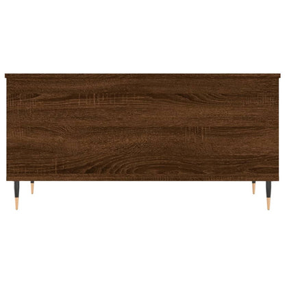 Salontafel 90X44,5X45 Cm Bewerkt Hout Bruin Eikenkleur Bruineiken
