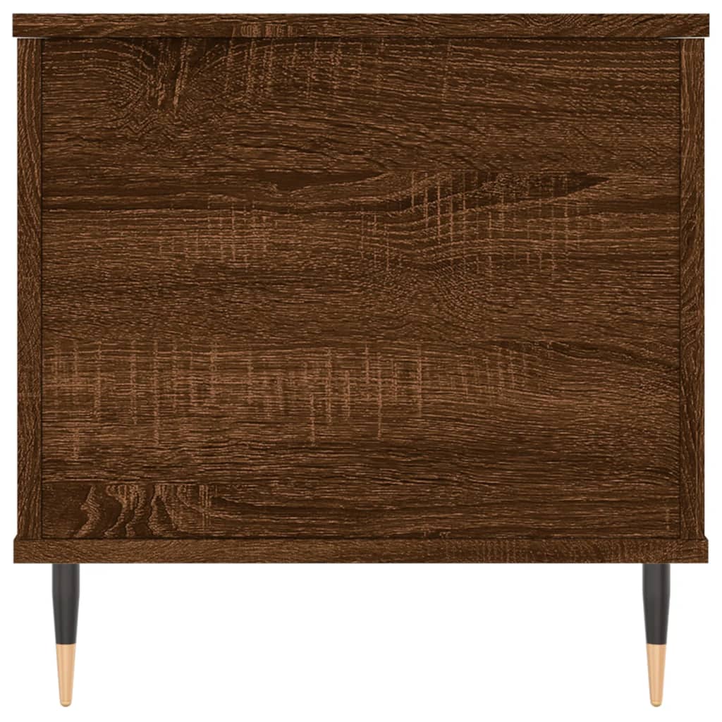 Salontafel 90X44,5X45 Cm Bewerkt Hout Bruin Eikenkleur Bruineiken