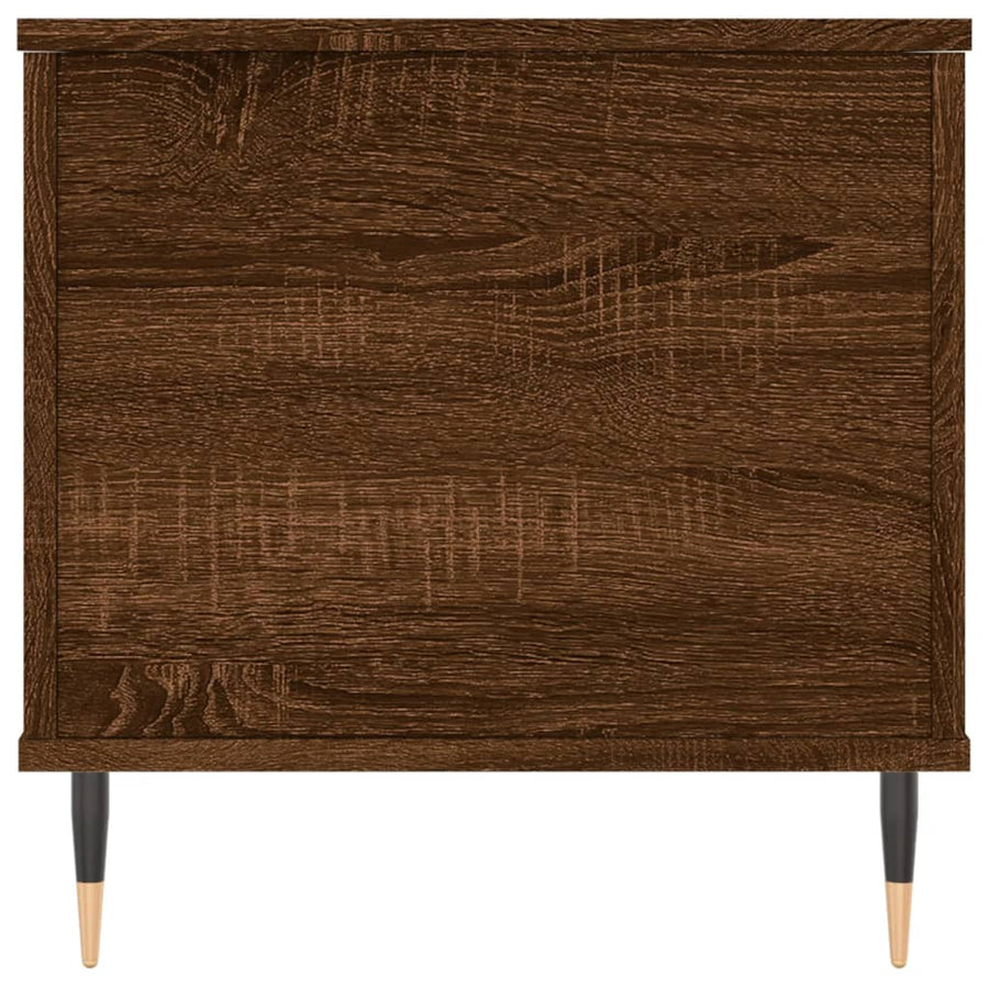 Salontafel 90X44,5X45 Cm Bewerkt Hout Bruin Eikenkleur Bruineiken