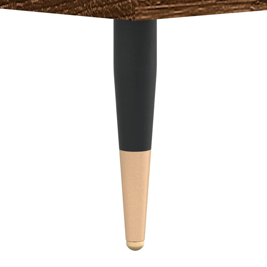 Salontafel 90X44,5X45 Cm Bewerkt Hout Bruin Eikenkleur Bruineiken