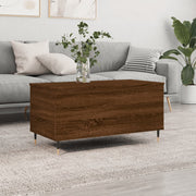 Salontafel 90x44,5x45 cm bewerkt hout bruin