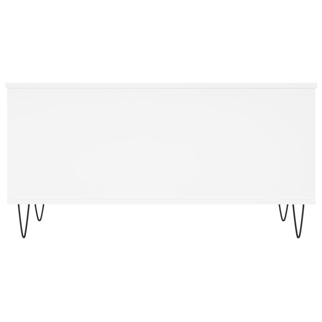 Salontafel 90X44,5X45 Cm Bewerkt Hout Wit