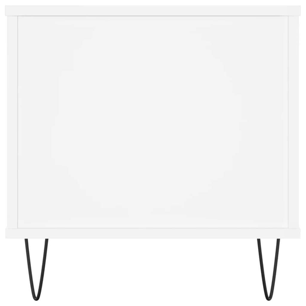 Salontafel 90X44,5X45 Cm Bewerkt Hout Wit