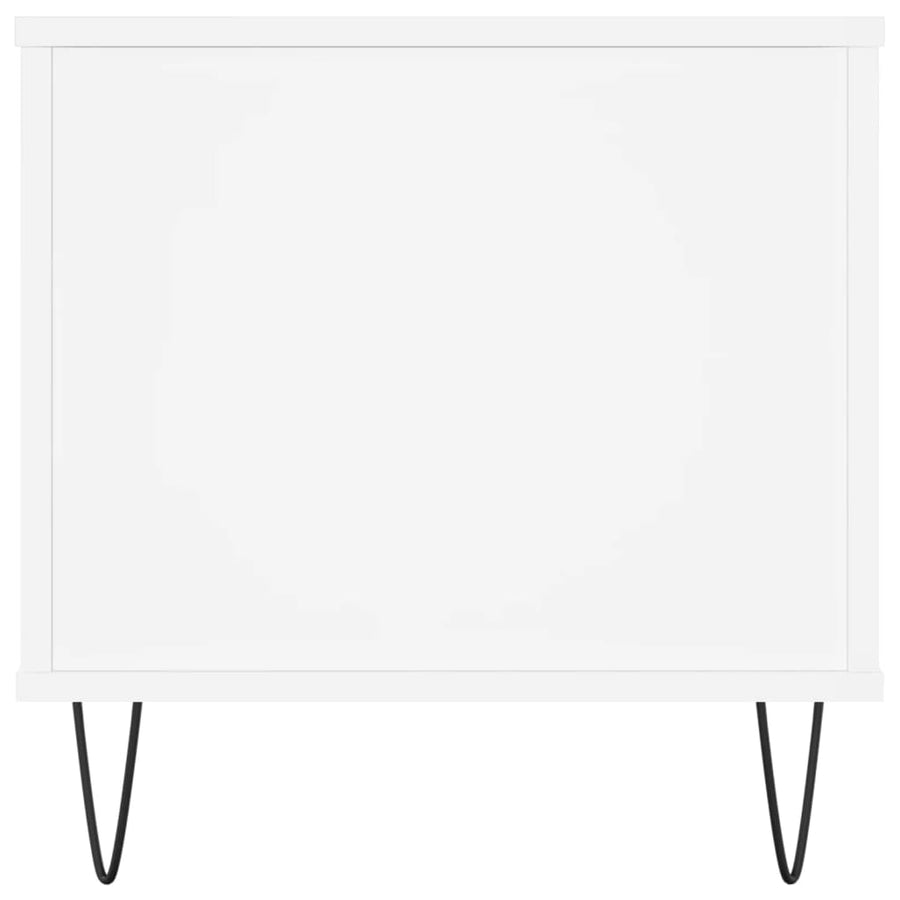 Salontafel 90X44,5X45 Cm Bewerkt Hout Wit
