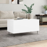Salontafel 90x44,5x45 cm bewerkt hout wit
