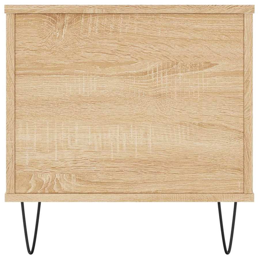 Salontafel 90X44,5X45 Cm Bewerkt Hout Kleurig Sonoma eiken
