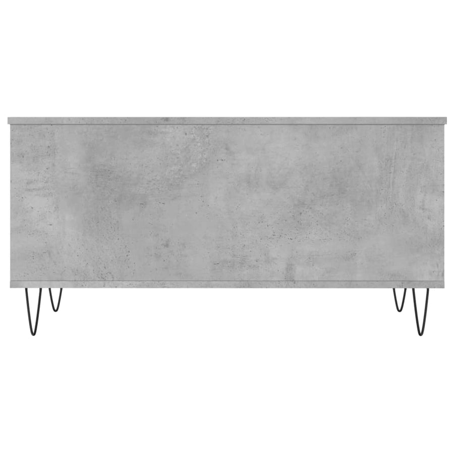 Salontafel 90X44,5X45 Cm Bewerkt Hout Betongrijs