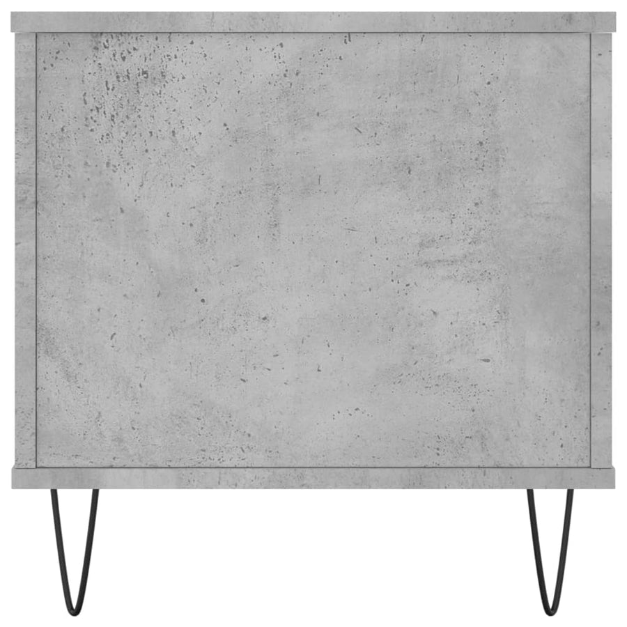 Salontafel 90X44,5X45 Cm Bewerkt Hout Betongrijs