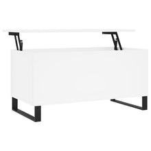 Salontafel 90X44,5X45 Cm Bewerkt Hout Wit