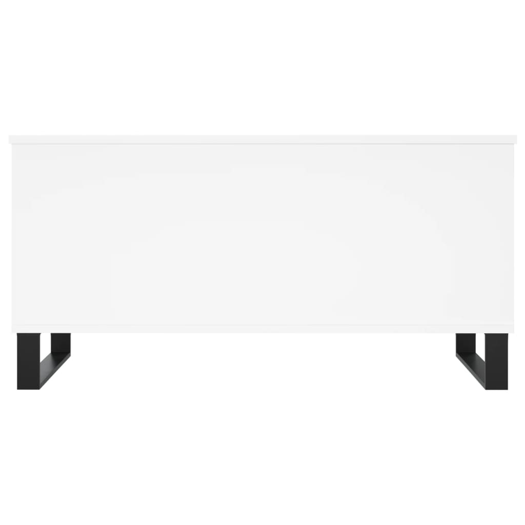 Salontafel 90X44,5X45 Cm Bewerkt Hout Wit