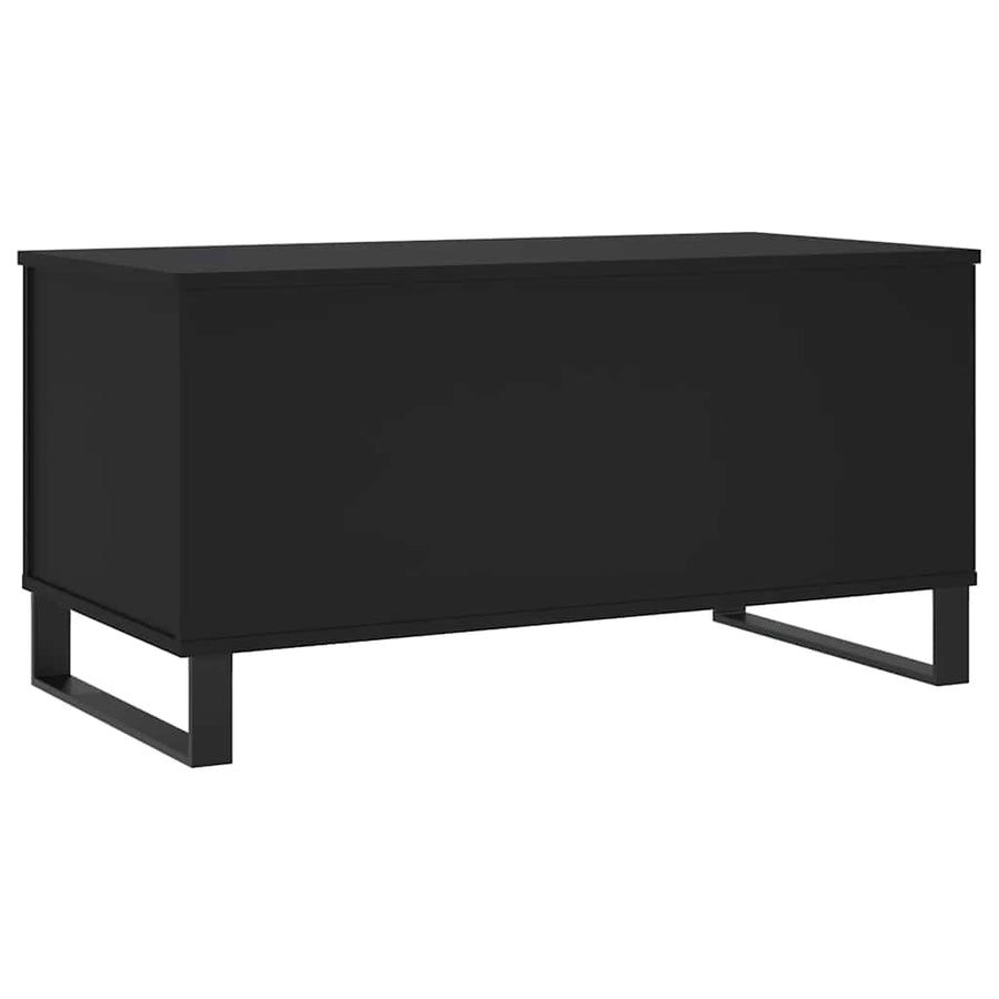 Salontafel 90x44,5x45 cm bewerkt hout zwart