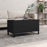 Salontafel 90x44,5x45 cm bewerkt hout zwart