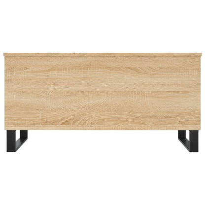 Salontafel 90X44,5X45 Cm Bewerkt Hout Kleurig Sonoma eiken