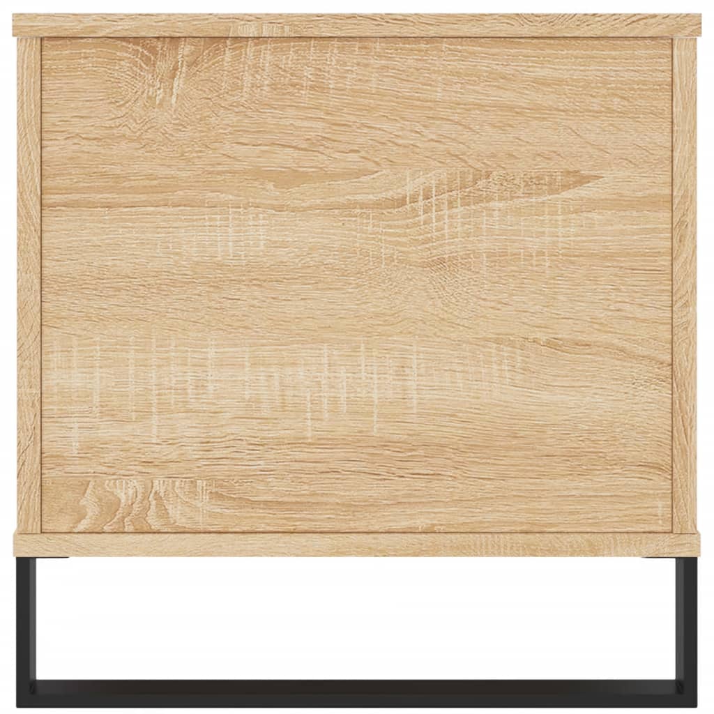 Salontafel 90X44,5X45 Cm Bewerkt Hout Kleurig Sonoma eiken
