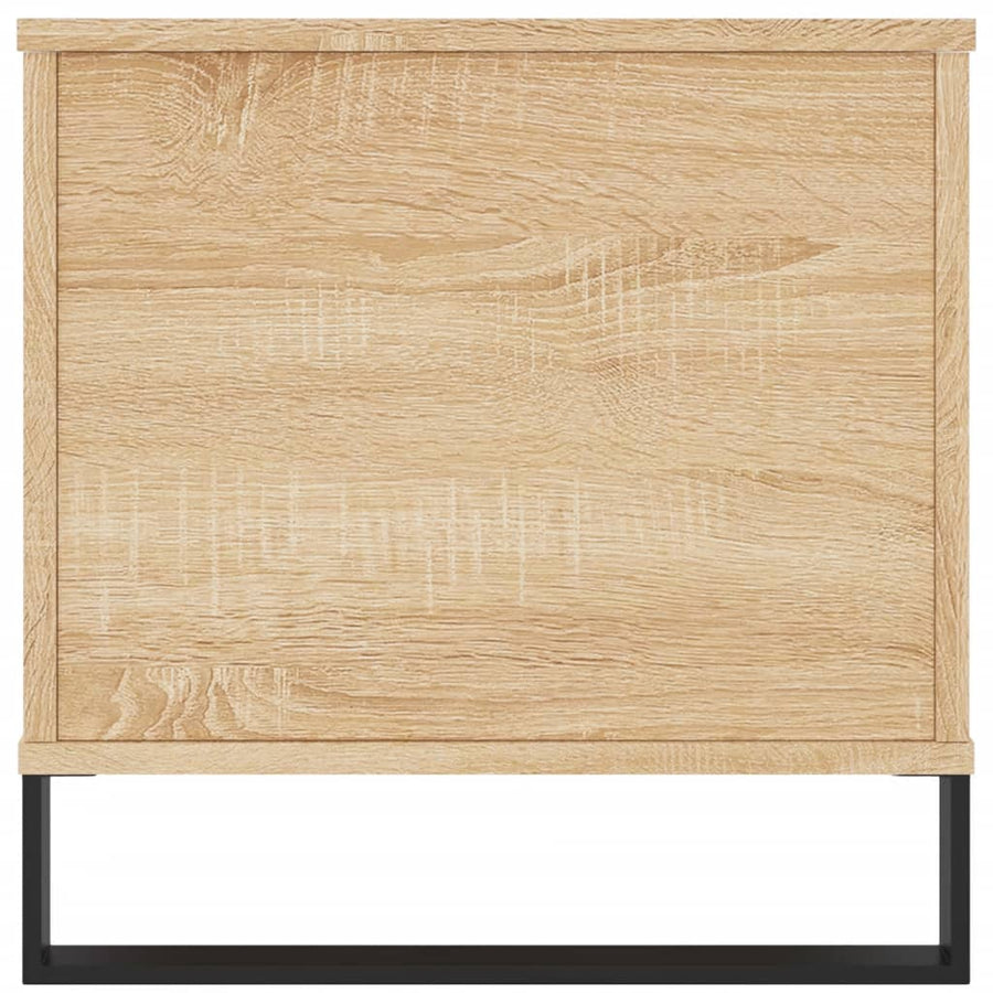 Salontafel 90X44,5X45 Cm Bewerkt Hout Kleurig Sonoma eiken