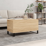Salontafel 90x44,5x45 cm bewerkt hout sonoma eiken