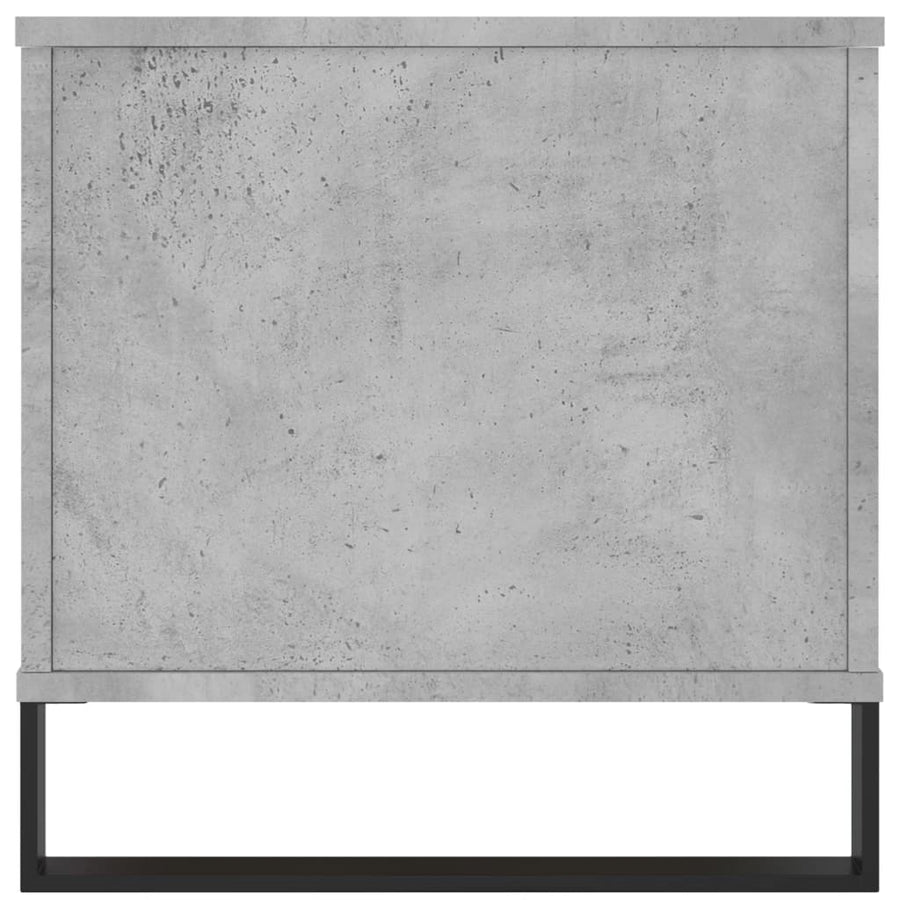 Salontafel 90X44,5X45 Cm Bewerkt Hout Betongrijs