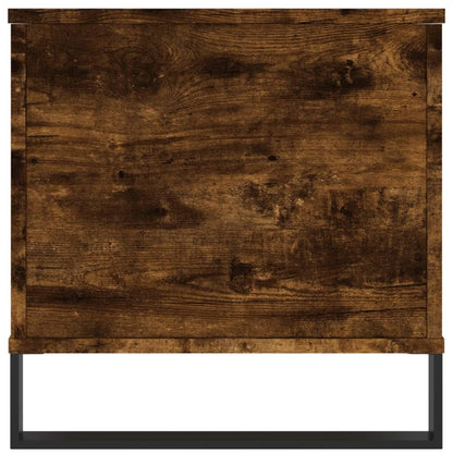 Salontafel 90X44,5X45 Cm Bewerkt Hout Kleurig Gerookt eiken