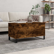 Salontafel 90x44,5x45 cm bewerkt hout gerookt eiken