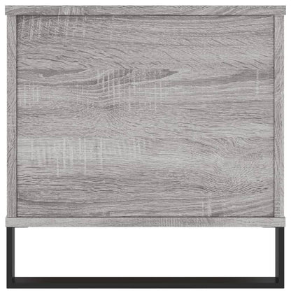 Salontafel 90X44,5X45 Cm Bewerkt Hout Eikenkleurig Grijs sonoma