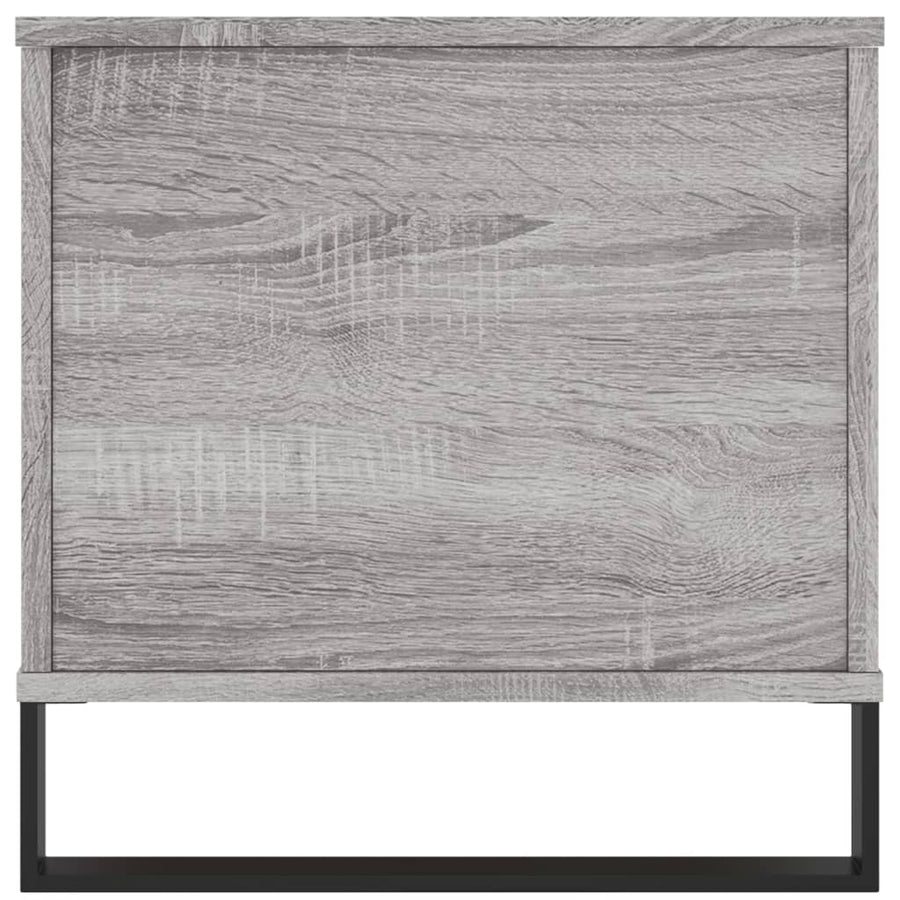 Salontafel 90X44,5X45 Cm Bewerkt Hout Eikenkleurig Grijs sonoma