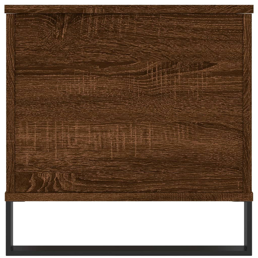 Salontafel 90X44,5X45 Cm Bewerkt Hout Bruin Eikenkleur Bruineiken