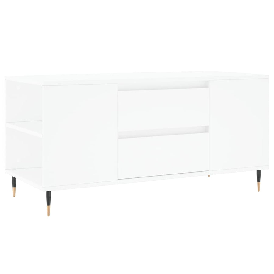 Salontafel 02X44,5X50 Cm Bewerkt Hout Wit