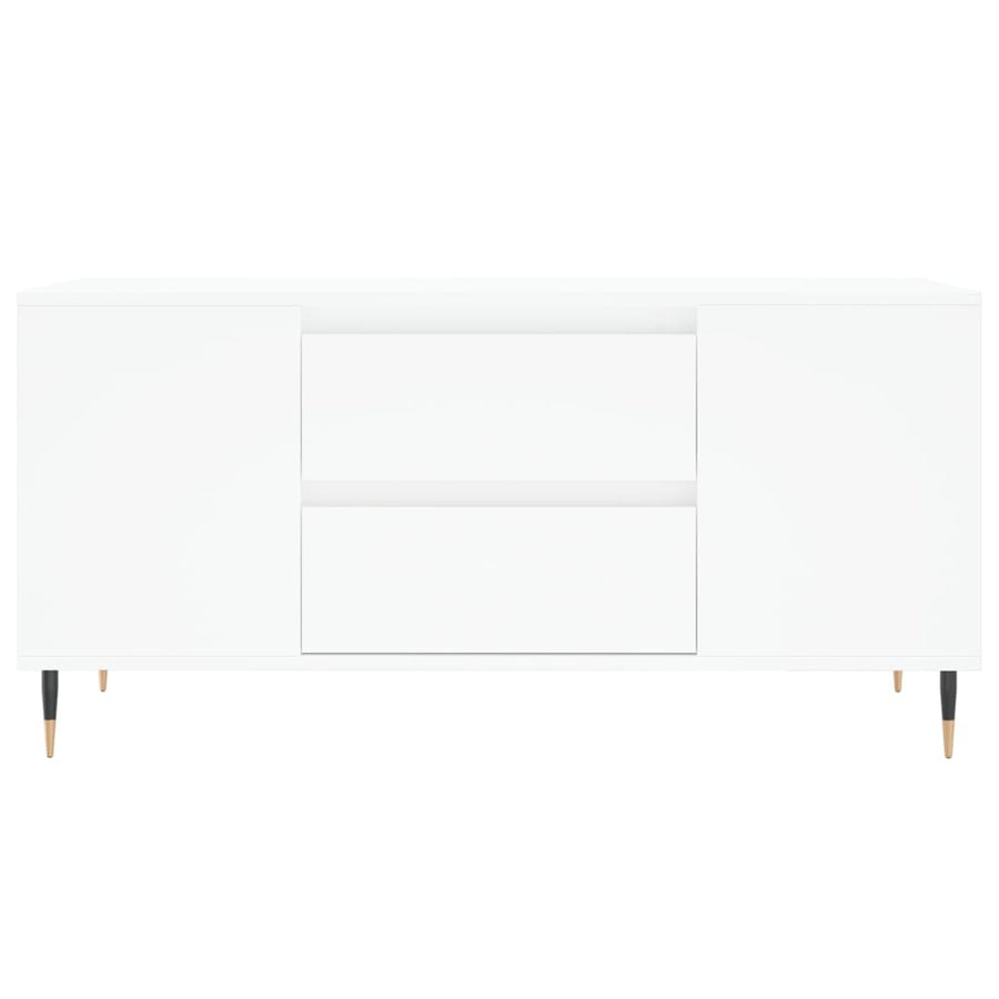 Salontafel 02X44,5X50 Cm Bewerkt Hout Wit