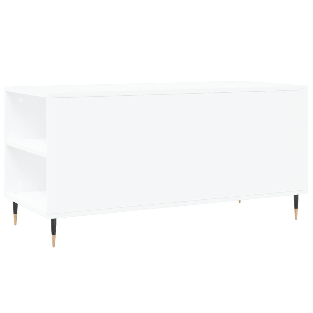Salontafel 02X44,5X50 Cm Bewerkt Hout Wit