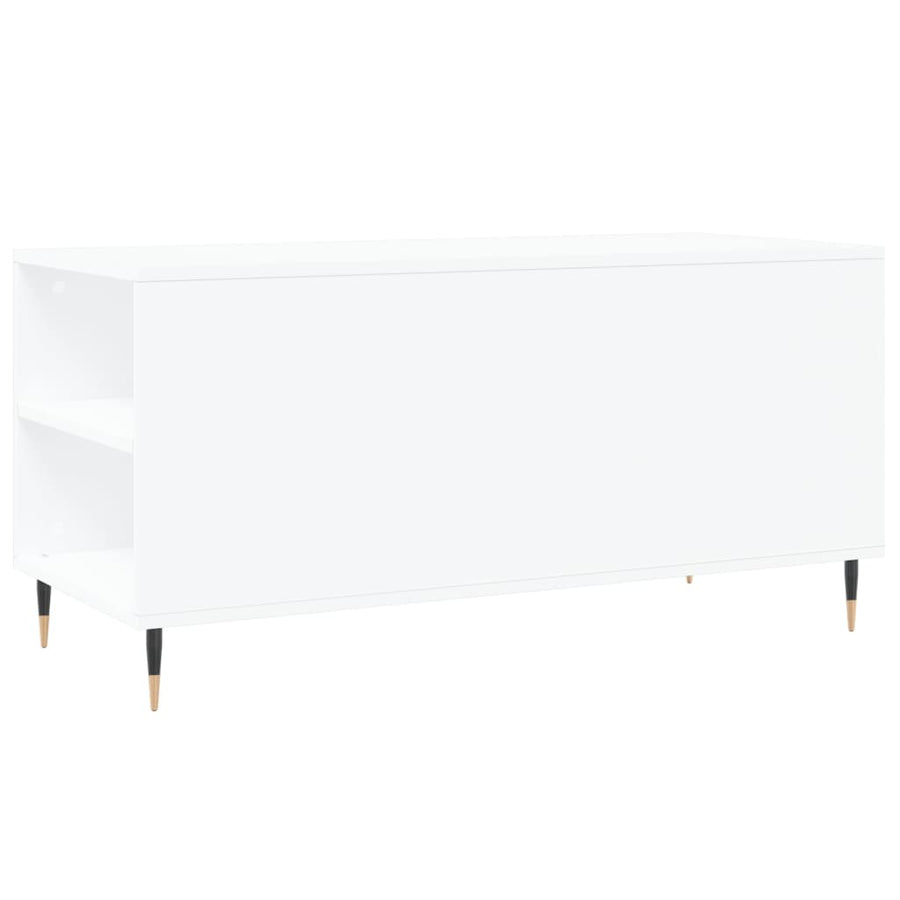Salontafel 02X44,5X50 Cm Bewerkt Hout Wit