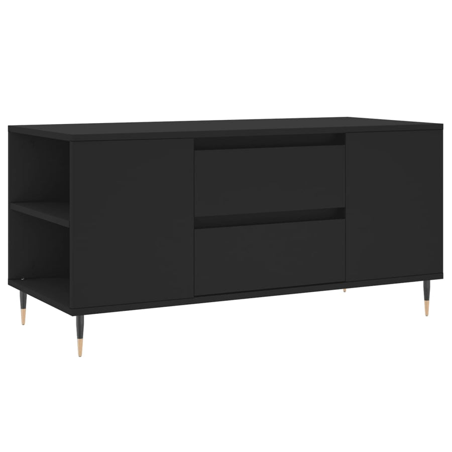 Salontafel 02X44,5X50 Cm Bewerkt Hout Zwart
