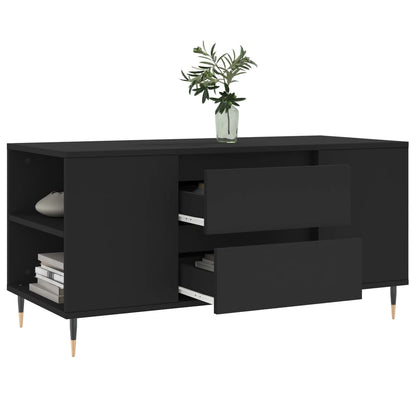 Salontafel 02X44,5X50 Cm Bewerkt Hout Zwart