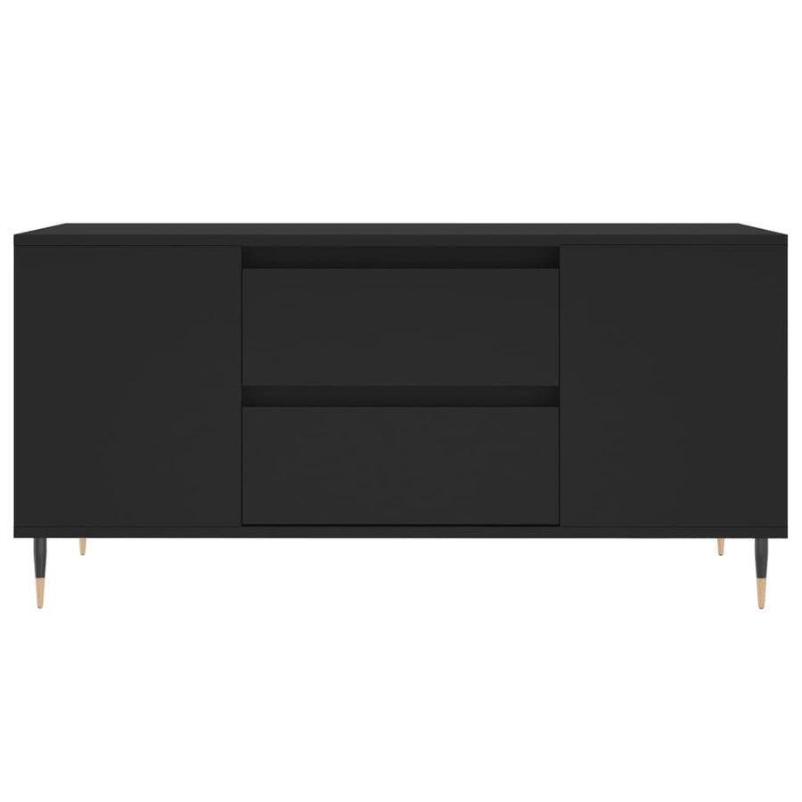 Salontafel 02X44,5X50 Cm Bewerkt Hout Zwart