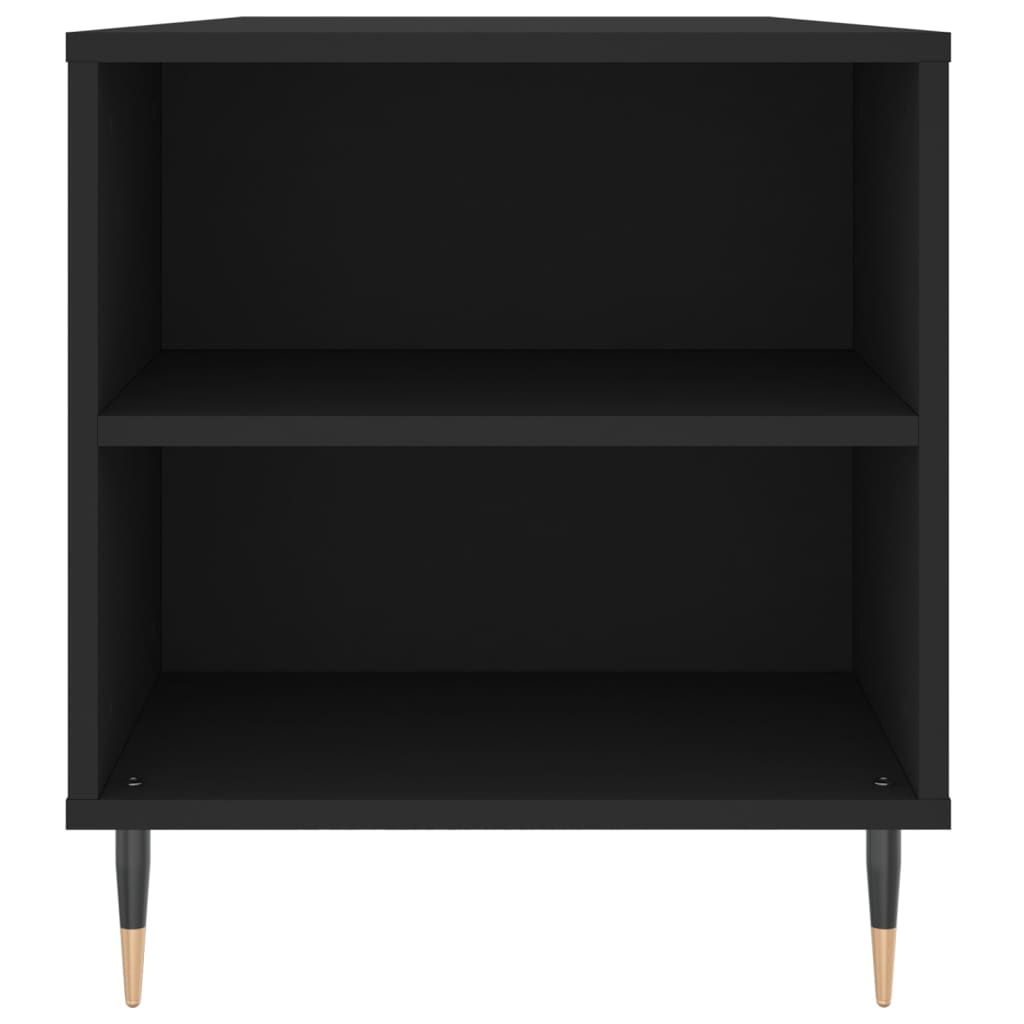 Salontafel 02X44,5X50 Cm Bewerkt Hout Zwart