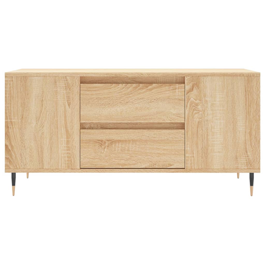 Salontafel 102X44,5X50 Cm Bewerkt Hout Kleurig Sonoma eiken