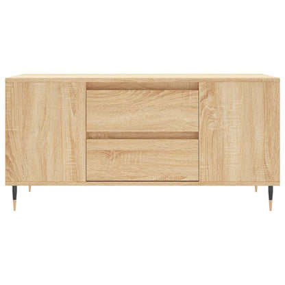 Salontafel 102X44,5X50 Cm Bewerkt Hout Kleurig Sonoma eiken
