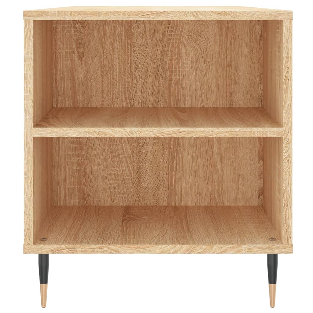 Salontafel 102X44,5X50 Cm Bewerkt Hout Kleurig Sonoma eiken