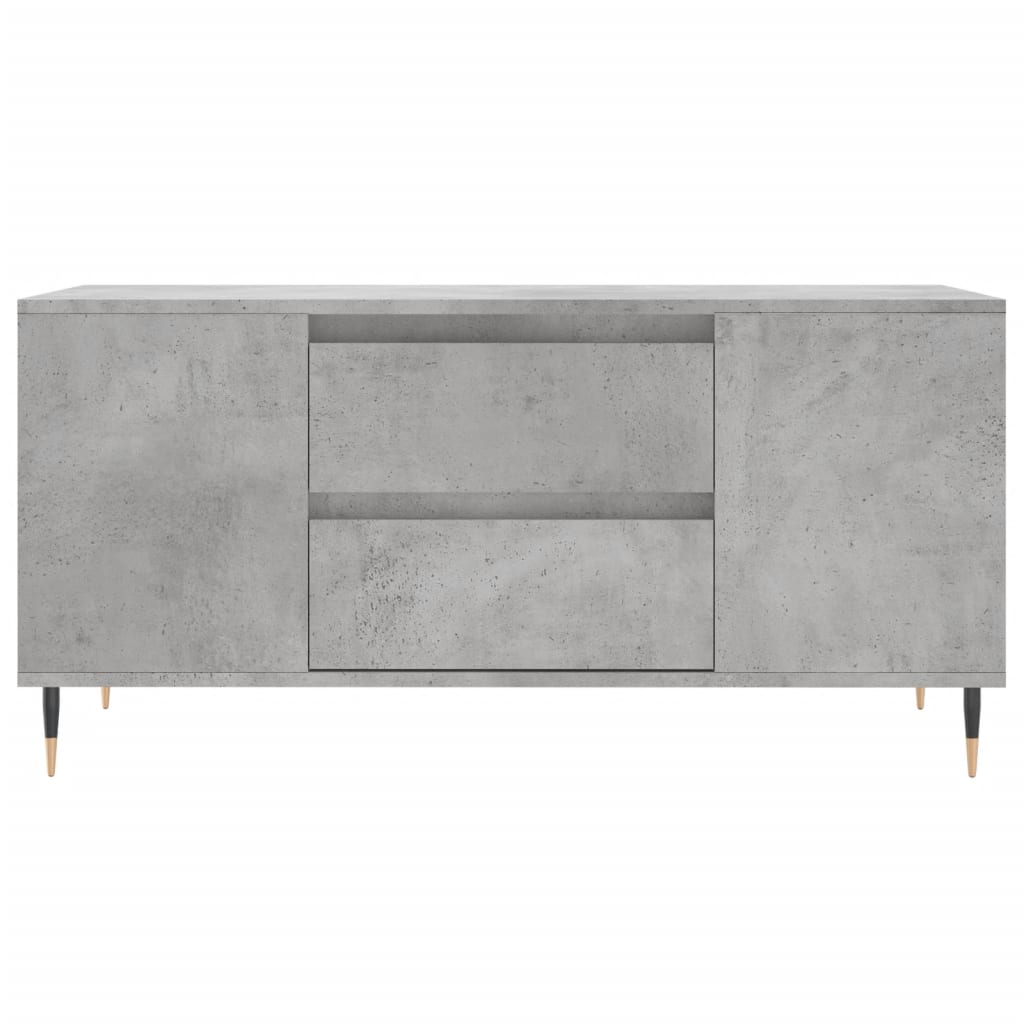 Salontafel 102X44,5X50 Cm Bewerkt Hout Betongrijs