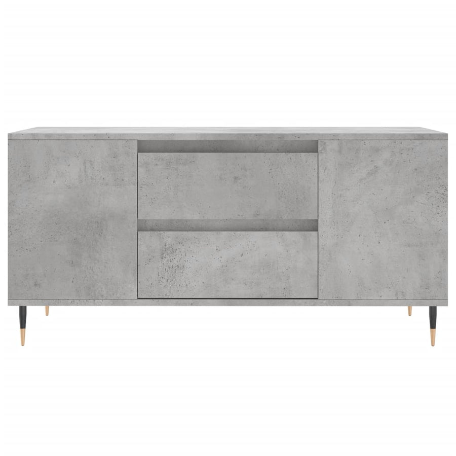 Salontafel 102X44,5X50 Cm Bewerkt Hout Betongrijs