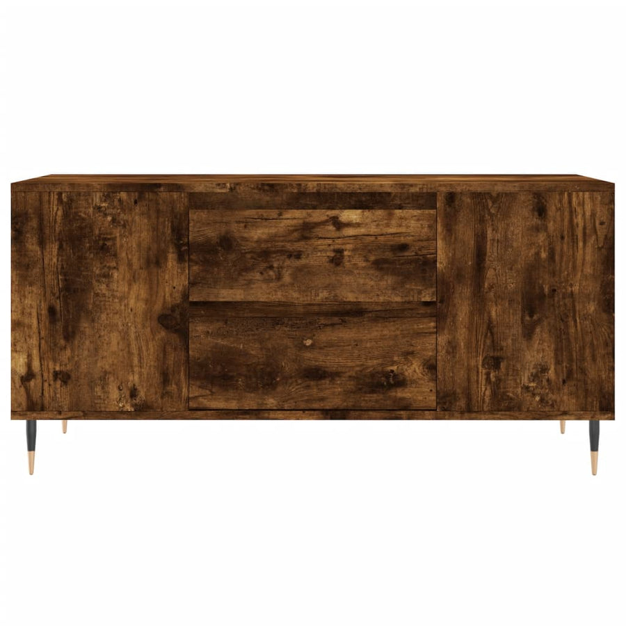 Salontafel 02X44,5X50 Cm Bewerkt Hout Kleurig Gerookt eiken