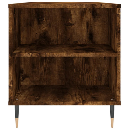 Salontafel 02X44,5X50 Cm Bewerkt Hout Kleurig Gerookt eiken