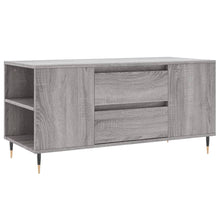 Salontafel 102X44,5X50 Cm Bewerkt Hout Eikenkleur Grijs sonoma
