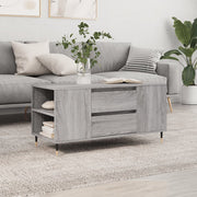 Salontafel 102x44,5x50 cm bewerkt hout grijs eikenkleur