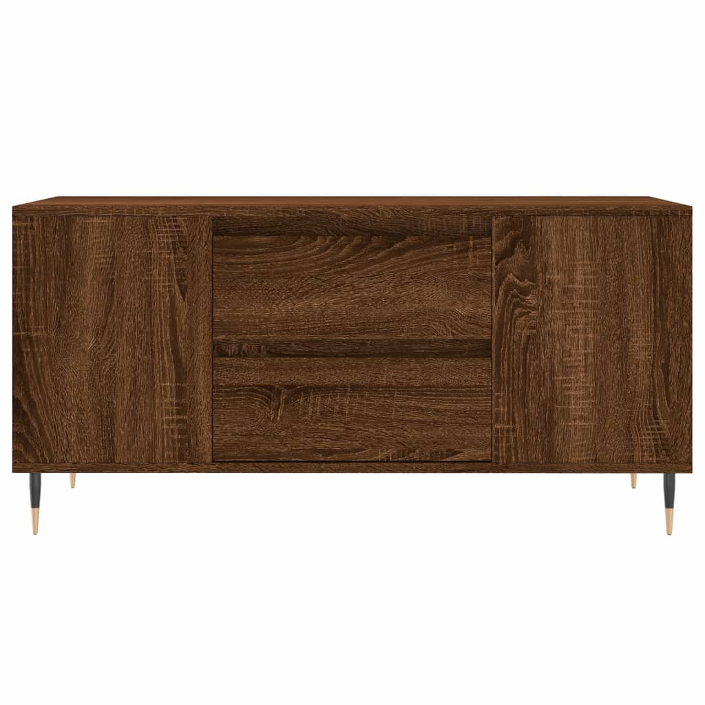 Salontafel 02X44,5X50 Cm Bewerkt Hout bruin eikenkleur