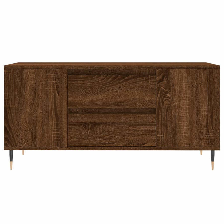 Salontafel 02X44,5X50 Cm Bewerkt Hout bruin eikenkleur