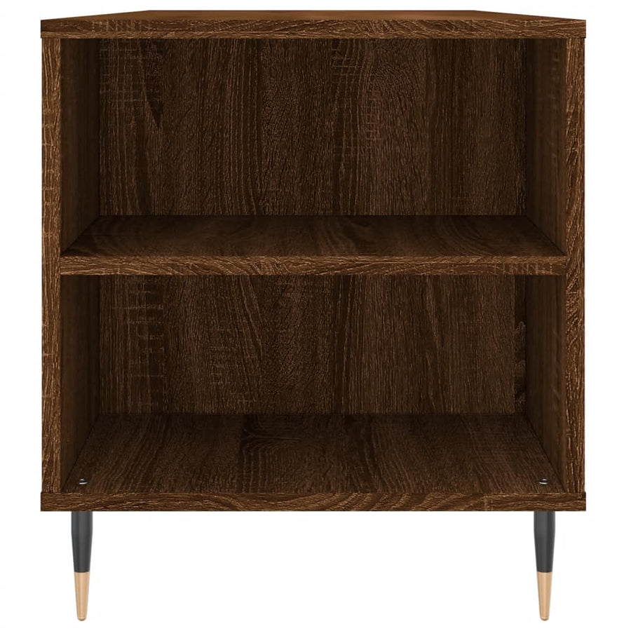 Salontafel 02X44,5X50 Cm Bewerkt Hout bruin eikenkleur